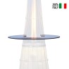 Ronde tafel Ø 80 cm gasverwarmende terrasverwarmer DolceVita buitengebruik Verkoop