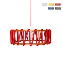 Hanglamp plafond Macaron stoffen koordlampenkap D45 Aanbod