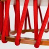 Hanglamp plafond Macaron stoffen koordlampenkap D45 