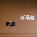 Hanglamp woonkamer plafond Macaron koordlampenkap D30 