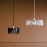 Hanglamp woonkamer plafond Macaron koordlampenkap D30 