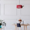 Hanglamp woonkamer plafond Macaron koordlampenkap D30 Afmetingen