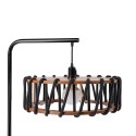 Moderne design vloerlamp met stoffen kap Macaron DF45 