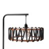 Moderne design vloerlamp met stoffen kap Macaron DF45 