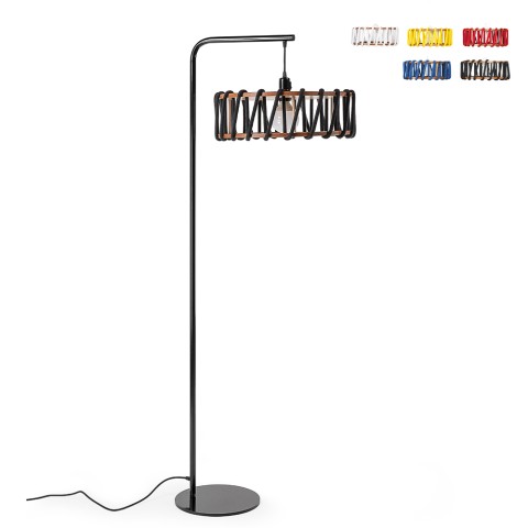 Moderne design vloerlamp met stoffen kap Macaron DF45 Aanbieding