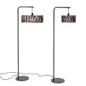Moderne design vloerlamp met stoffen kap Macaron DF45 