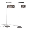 Moderne design vloerlamp met stoffen kap Macaron DF45 