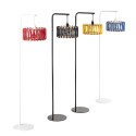 Moderne design vloerlamp met stoffen kap Macaron DF45 