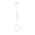 Hanglamp plafond design in hoedvorm Hat Lamp Cylinder Afmetingen