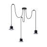 Moderne hanglamp 'Hat' met 3 lichtpunten Aanbieding