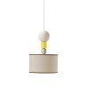 Design hanglamp plafond hout stof Spiedino 24D Kortingen