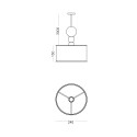 Design hanglamp plafond hout stof Spiedino 24D Prijs