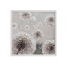 Handgeschilderd schilderij met lijst canvas bloemen paardebloemen 100x100 cm W729 Korting
