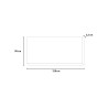 Handgeschilderd doek met lijst veren 90x120cm W732 Afmetingen