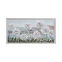 Handgeschilderd canvas schilderij bloemenveld paardenbloemen lijst 60x120cm W726 Korting