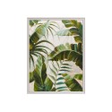 Handgeschilderd schilderij bladeren op doek 90x120cm met lijst W827 Korting