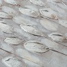 Handgeschilderd schilderij op doek 65x150cm witte bloemen met lijst z442 Catalogus