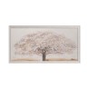 Handgeschilderd doek witte boom met lijst 60x120cm Z643 Korting