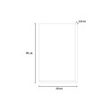 Handgeschilderd schilderij op doek 30x90cm zeilboten met lijst Z511 Afmetingen
