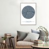 Fotoprint stadskaart Londen in lijst 50x70cm Unika 0006 Aanbieding