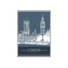 Fotoposter van de stad Londen met lijst 50x70cm Unika 0005 Verkoop