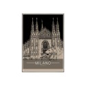 Fotoprint op canvas poster stad Milaan met lijst 50x70cm Unika 0011 Verkoop