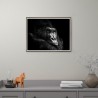 Gorilla foto afdruk dieren schilderij ingelijst 30x40 cm Unika 0026 Aanbieding