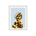 Fotoposter vrouw met vlindervleugels in lijst 30x40cm Unika 0043 Verkoop