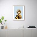 Fotoposter vrouw met vlindervleugels in lijst 30x40cm Unika 0043 Aanbieding