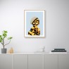 Fotoposter vrouw met vlindervleugels in lijst 30x40cm Unika 0043 Aanbieding
