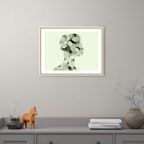 Fotolijst vrouw bloemen groen frame 30x40cm Unika 0049 Aanbieding
