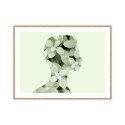 Fotolijst vrouw bloemen groen frame 30x40cm Unika 0049 Verkoop