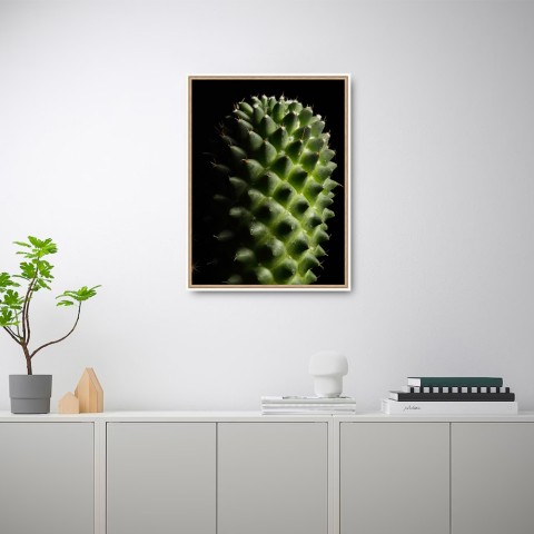 Fotoprint plant cactus bloem in lijst 30x40 cm Unika 0061 Aanbieding