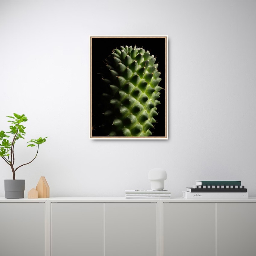 Fotoprint plant cactus bloem in lijst 30x40 cm Unika 0061 Aanbieding