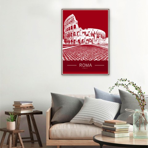 Fotoprint Colosseum Rome met lijst 50x70cm Unika 0067 Aanbieding