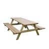 Houten picknicktafel met banken voor tuin 180x150cm Verkoop