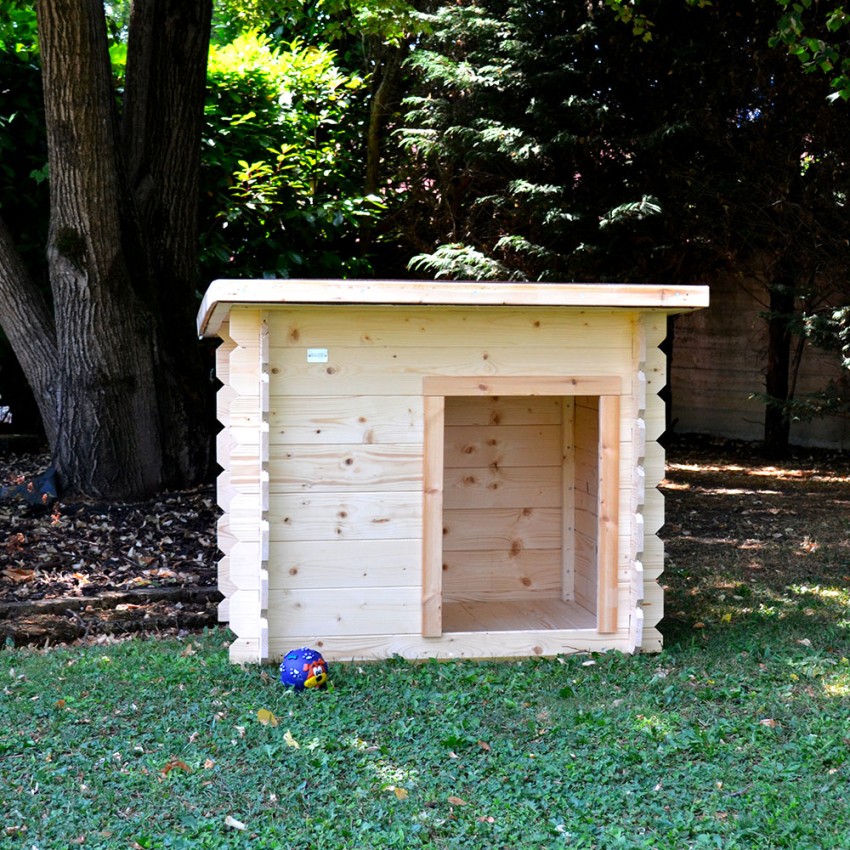 Houten hondenhok voor middelgrote tot kleine honden voor buiten 98x77 h84cm Lilly Aanbieding Houten hondenhok voor middelgrote tot kleine honden voor buiten 98x77 h84cm Lilly Aanbieding