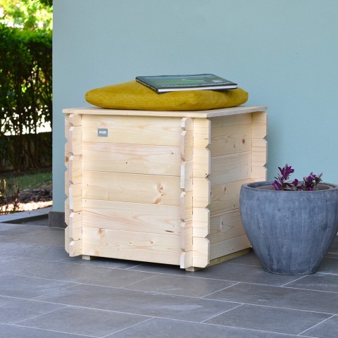 Houten tuin opbergkist Gaia 99 L buitenopslag Aanbieding