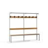 Kleedkamerbank met haken Upper L 200x39x184cm Korting
