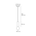 Cilindervormige hanglamp minimalistisch design voor keuken en restaurant Ila 