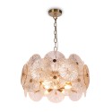 Moderne plafondlamp goudkleurig metaal glazen schijven Aster Maytoni Aanbod