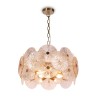 Moderne plafondlamp goudkleurig metaal glazen schijven Aster Maytoni Aanbod