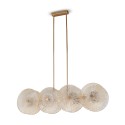 Gouden metalen hanglamp met glazen schijven Aster Maytoni Verkoop