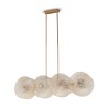 Gouden metalen hanglamp met glazen schijven Aster Maytoni Verkoop