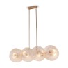 Gouden metalen hanglamp met glazen schijven Aster Maytoni Aanbod