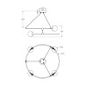 Moderne hanglamp Balance Maytoni met 4 matglazen bollen in cirkelvorm ontwerp Model