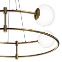 Moderne hanglamp Balance Maytoni met 4 matglazen bollen in cirkelvorm ontwerp Keuze