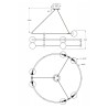 Moderne hanglamp met 6 glazen bollen, spiraalvormige ringen Balance Maytoni Model