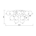 Moderne plafondlamp glas bollen Bolla Maytoni Aanbod