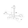 Moderne design plafonnière 6 verstelbare LED lampen Fad Maytoni Kortingen